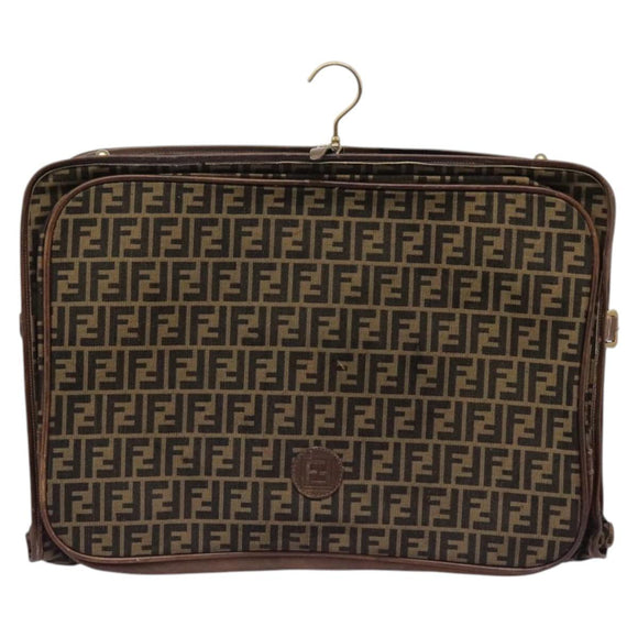 FENDI Zucca Canvas Garment Cover Brown Auth fm4432