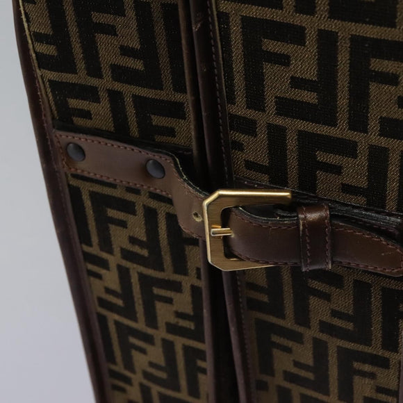 FENDI Zucca Canvas Garment Cover Brown Auth fm4432