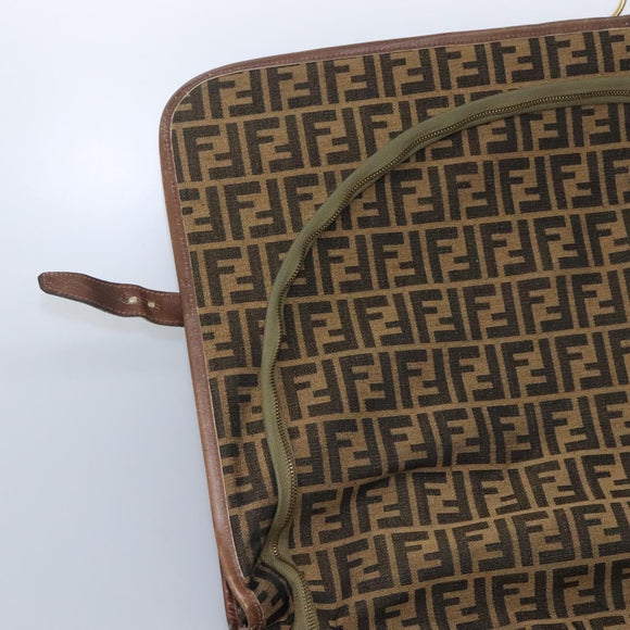 FENDI Zucca Canvas Garment Cover Brown Auth fm4432