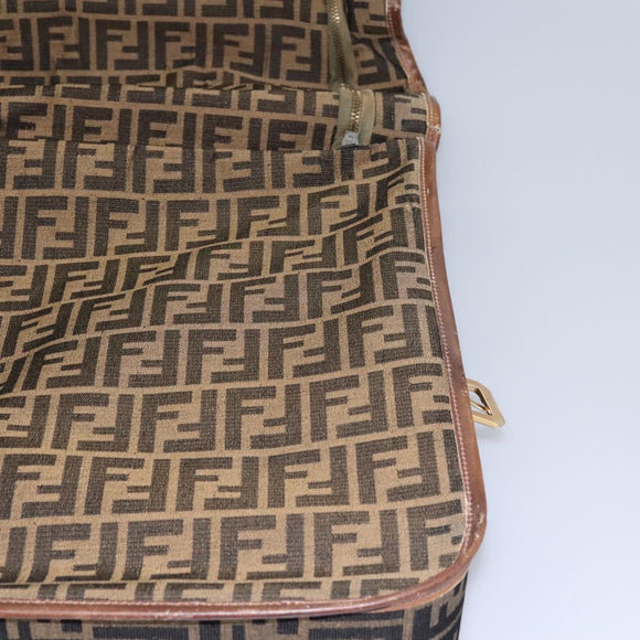 FENDI Zucca Canvas Garment Cover Brown Auth fm4432