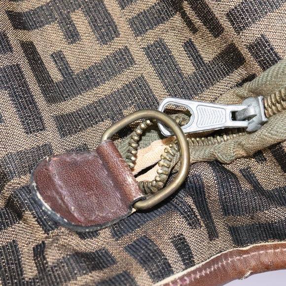 FENDI Zucca Canvas Garment Cover Brown Auth fm4432