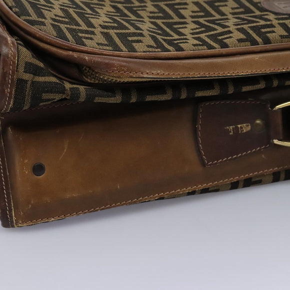 FENDI Zucca Canvas Garment Cover Brown Auth fm4432