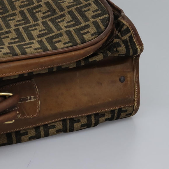 FENDI Zucca Canvas Garment Cover Brown Auth fm4432