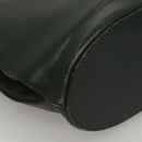 CELINE Shoulder Bag Leather Green Gold Auth fm4450-9