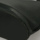 CELINE Shoulder Bag Leather Green Gold Auth fm4450-14