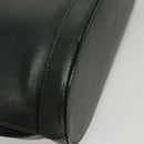 CELINE Shoulder Bag Leather Green Gold Auth fm4450-15