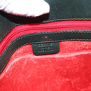 CELINE Shoulder Bag Leather Green Gold Auth fm4450-18