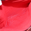 CELINE Shoulder Bag Leather Green Gold Auth fm4450-11