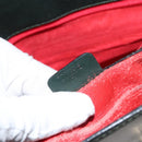 CELINE Shoulder Bag Leather Green Gold Auth fm4450-12