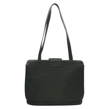 CELINE Shoulder Bag Leather Green Gold Auth fm4450 - 0