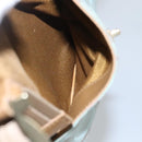 Salvatore Ferragamo Gancini Shoulder Bag Canvas Light Blue gold Auth fm4454-21