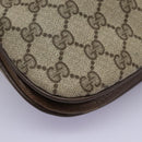 GUCCI GG Supreme Shoulder Bag PVC Beige Gold 72.02.059 Auth fm4459-11