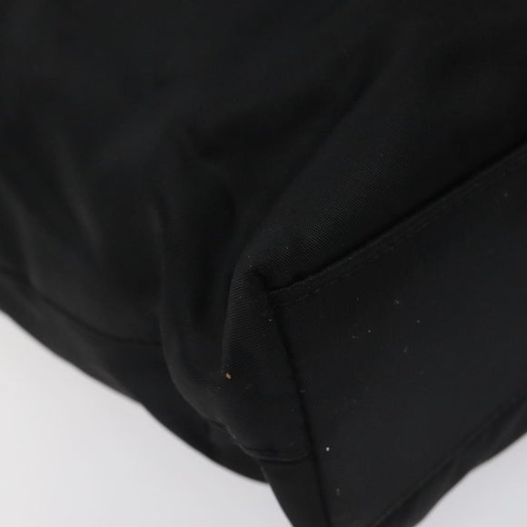 Christian Dior Tote Bag Nylon Black Silver Auth fm4460