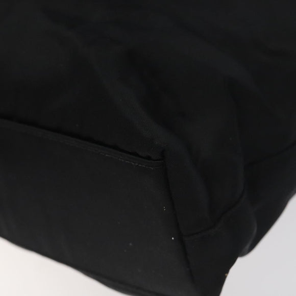 Christian Dior Tote Bag Nylon Black Silver Auth fm4460