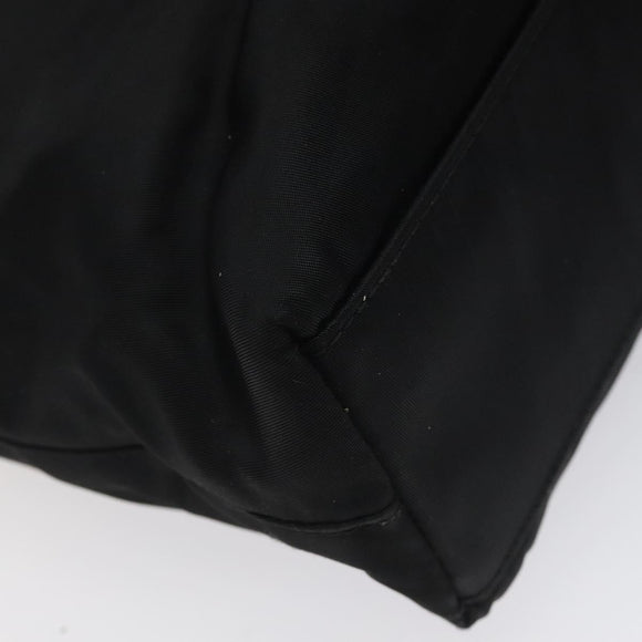 Christian Dior Tote Bag Nylon Black Silver Auth fm4460