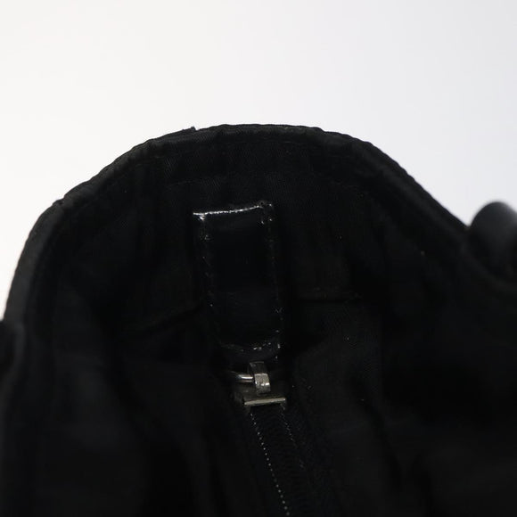 Christian Dior Tote Bag Nylon Black Silver Auth fm4460