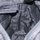 Christian Dior Tote Bag Nylon Black Silver Auth fm4460-21
