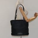 Christian Dior Tote Bag Nylon Black Silver Auth fm4460-24
