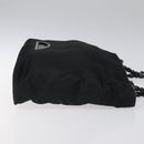 Christian Dior Tote Bag Nylon Black Silver Auth fm4460-3