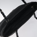 Christian Dior Tote Bag Nylon Black Silver Auth fm4460-6