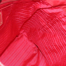 PRADA Tote Bag Nylon Red Gold Auth fm4463-18