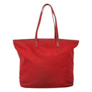 PRADA Tote Bag Nylon Red Gold Auth fm4463-13