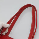 PRADA Tote Bag Nylon Red Gold Auth fm4463-8