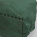 PRADA Hand Bag Nylon Plastic Green Black Silver Auth fm4464-8