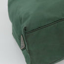 PRADA Hand Bag Nylon Plastic Green Black Silver Auth fm4464-11