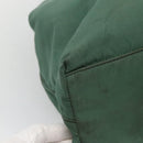 PRADA Hand Bag Nylon Plastic Green Black Silver Auth fm4464-13