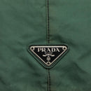 PRADA Hand Bag Nylon Plastic Green Black Silver Auth fm4464-14