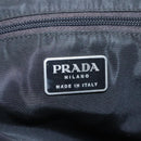 PRADA Hand Bag Nylon Plastic Green Black Silver Auth fm4464-19