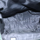 PRADA Hand Bag Nylon Plastic Green Black Silver Auth fm4464-10