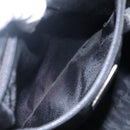 PRADA Hand Bag Nylon Plastic Green Black Silver Auth fm4464-20