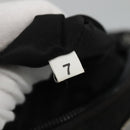 PRADA Hand Bag Nylon Plastic Green Black Silver Auth fm4464-21