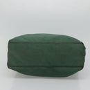 PRADA Hand Bag Nylon Plastic Green Black Silver Auth fm4464-9