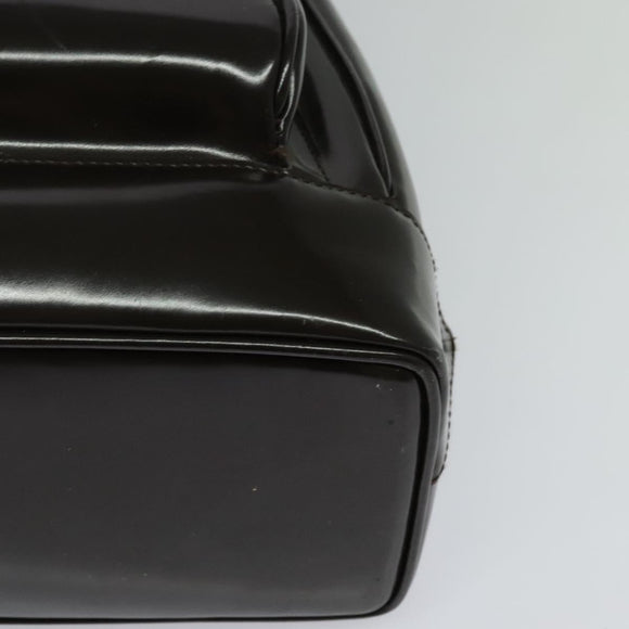 GUCCI Shoulder Bag Patent leather Brown Gold 003 3444 0027 Auth fm4465