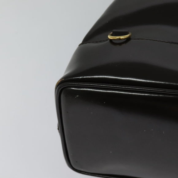 GUCCI Shoulder Bag Patent leather Brown Gold 003 3444 0027 Auth fm4465