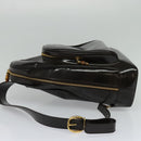 GUCCI Shoulder Bag Patent leather Brown Gold 003 3444 0027 Auth fm4465-3