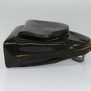 GUCCI Shoulder Bag Patent leather Brown Gold 003 3444 0027 Auth fm4465-4