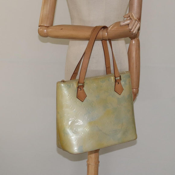 LOUIS VUITTON Monogram Vernis Houston Hand Bag Lavande M91218 LV Auth fm4471