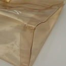 HERMES Vinyl Kelly Hand Bag Vinyl Clear Auth fm4479-11