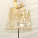 HERMES Vinyl Kelly Hand Bag Vinyl Clear Auth fm4479-19