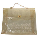 HERMES Vinyl Kelly Hand Bag Vinyl Clear Auth fm4479-2