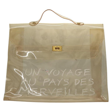 HERMES Vinyl Kelly Hand Bag Vinyl Clear Auth fm4479 - 0
