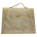 HERMES Vinyl Kelly Hand Bag Vinyl Clear Auth fm4479-3