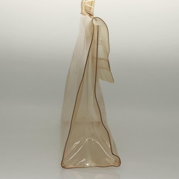 HERMES Vinyl Kelly Hand Bag Vinyl Clear Auth fm4479