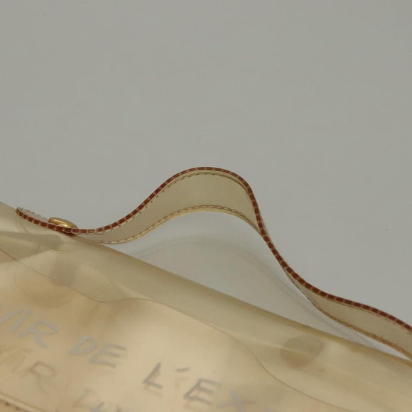 HERMES Vinyl Kelly Hand Bag Vinyl Clear Auth fm4479