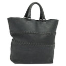 BOTTEGA VENETA Tote Bag Leather Gray 222336 Auth fm4480-1