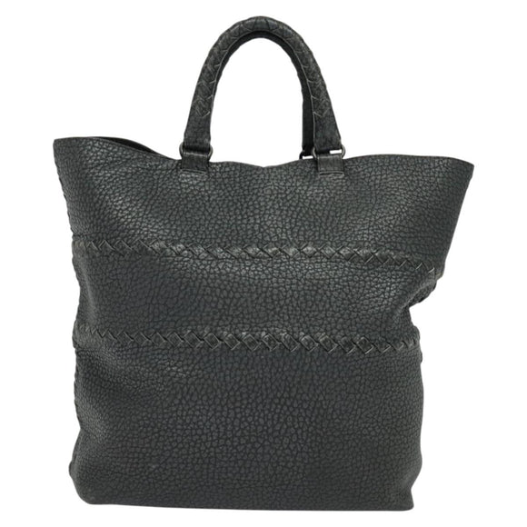 BOTTEGA VENETA Tote Bag Leather Gray 222336 Auth fm4480